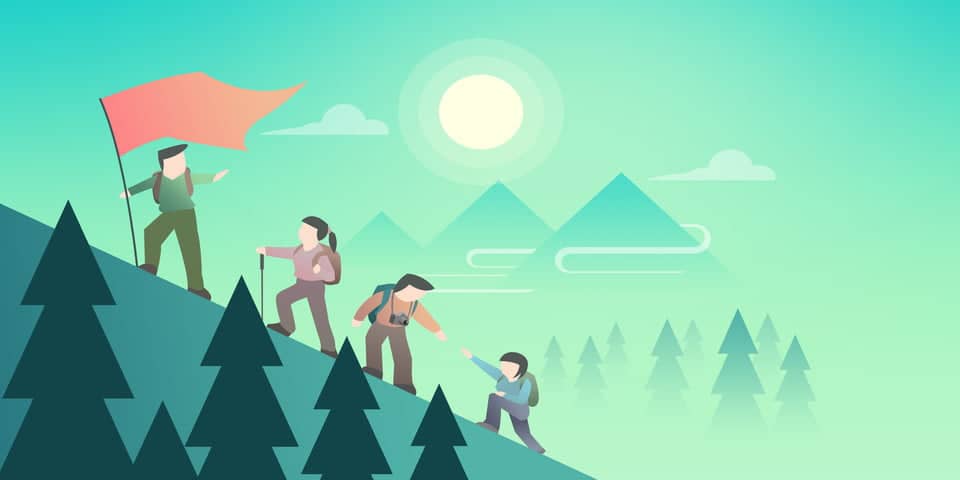 pngtree cartoon flat outing mountain climbing poster background image 242183 2 | Bio-Rama Ayurveda – Kapha doša i kako ju vratiti u ravnotežu