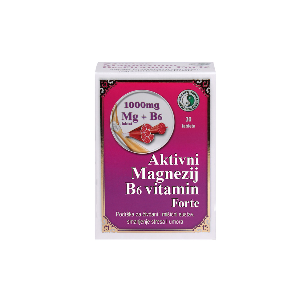 aktivni magnezij 1 kuca zdravlja | Bio Rama Magnezij + Vitamin B6 Forte, 30 tableta