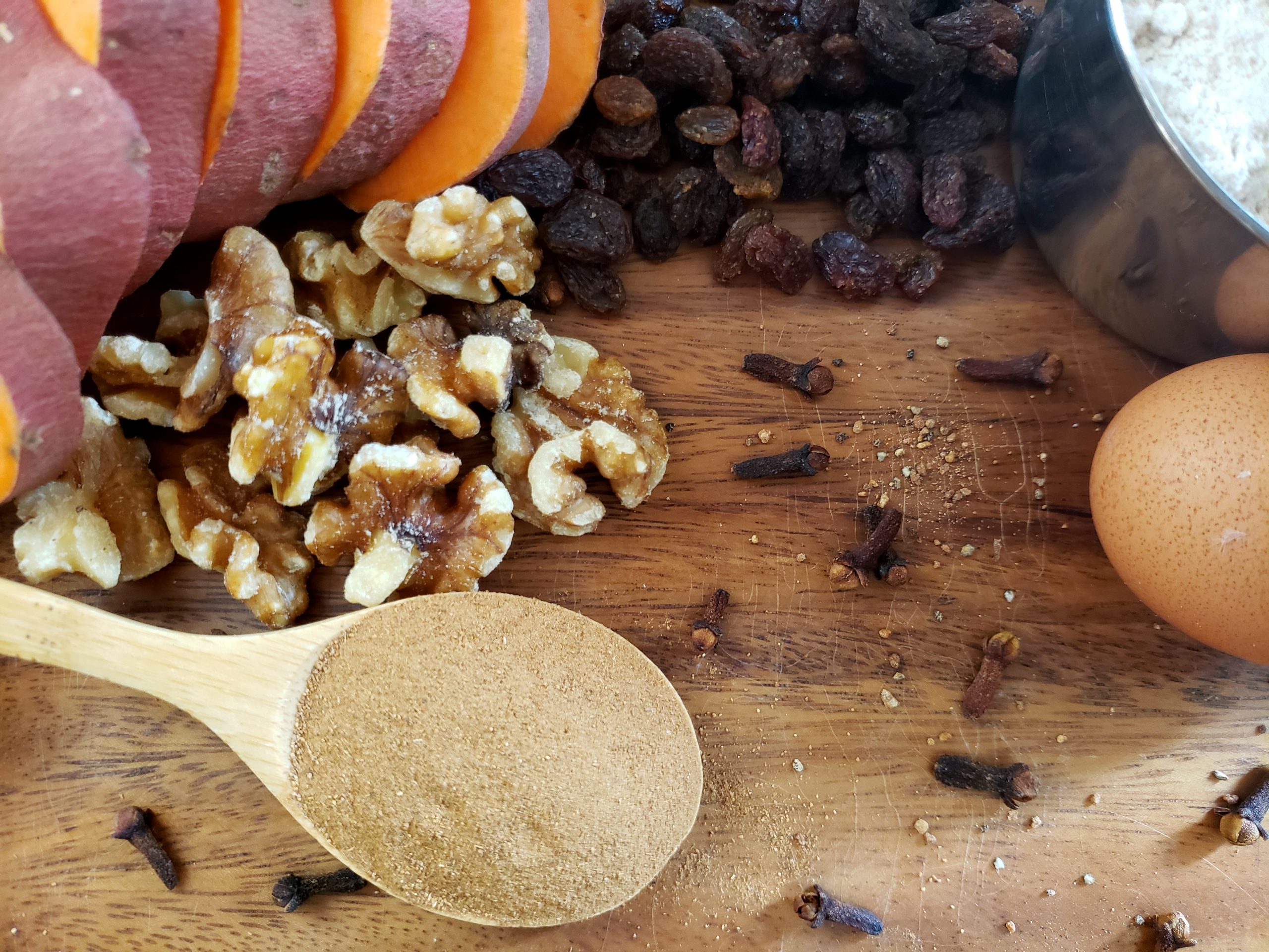 Cinnamon Spiced Muffin Ingredients Top scaled