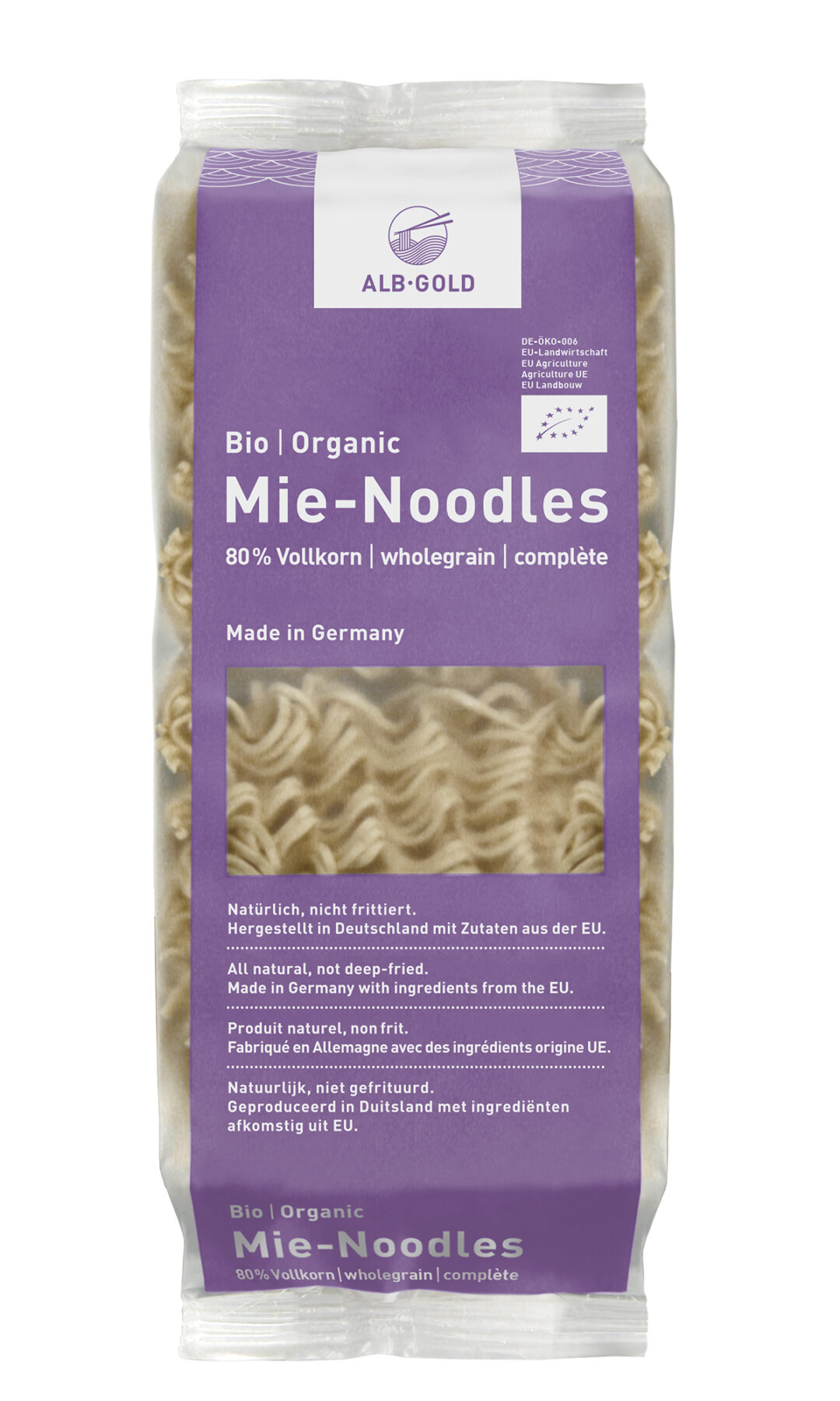 1100760 Organic Mie Noodles Vollkorn 250g | Bio Rama EKO MIE REZANCI INTEGRALNI ALB GOLD 250 g